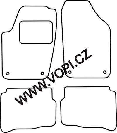 Autokoberce Seat Ibiza/Cordoba 2002 - 2004 Perfectfit (4213)